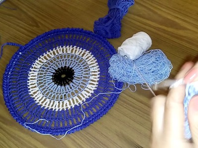 ????️ Cómo Tejer Atrapasueños a Crochet Ojo Turco ???? Ganchillo #19 ???? Parte 1 ???? Nazar???? Greek Eye Mandala