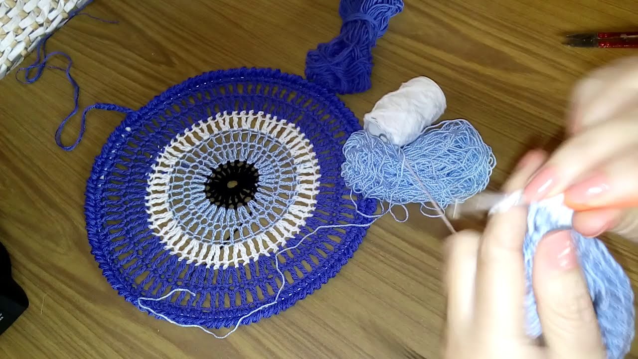 ????️ Cómo Tejer Atrapasueños a Crochet Ojo Turco ???? Ganchillo #19 ???? Parte 1 ???? Nazar???? Greek Eye Mandala