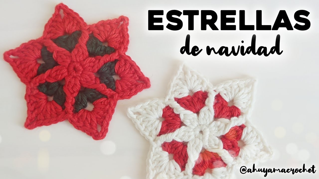 CÓMO TEJER ESTRELLA DE NAVIDAD A CROCHET: tutorial paso a paso, tejer estrella a crochet con relieve