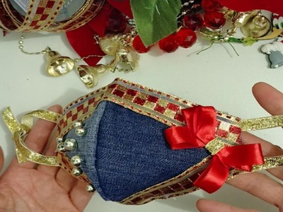 Cubrebocas navidad | manualidades para navidad | adornos de navidad |  como decorar un cubrebocas