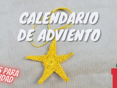 DÍA 1 - estrella a ganchillo para el ÁRBOL de NAVIDAD en 5 minutos