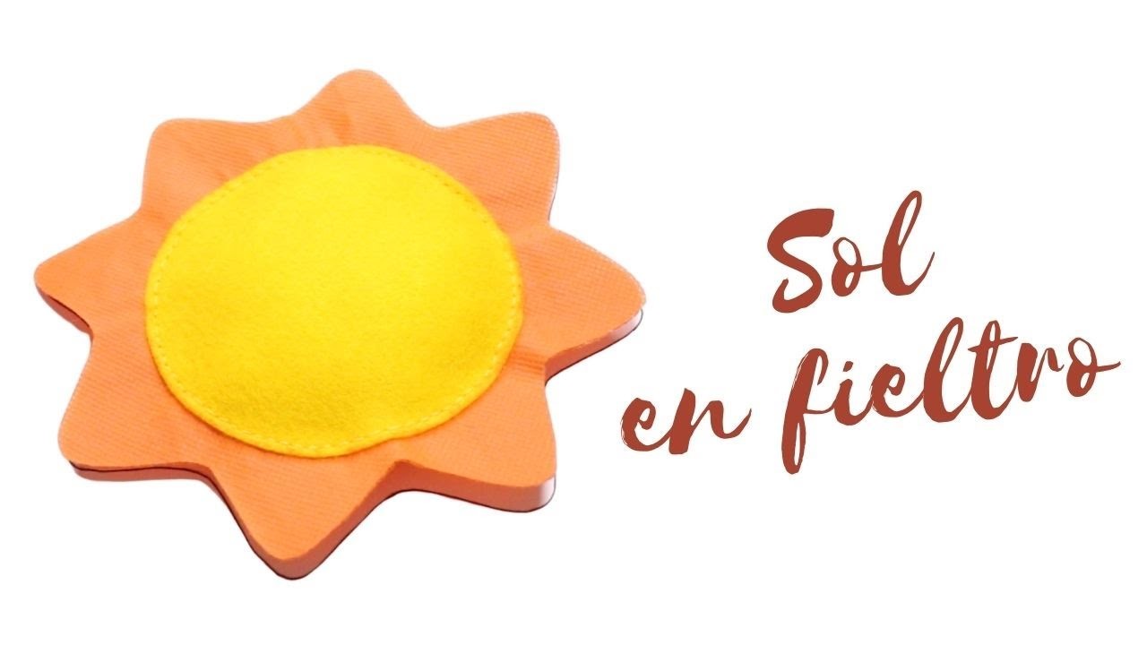 DIY | Cómo hacer sol de fieltro.pañolenci paso a paso | Manualidades | Kelly Sáenz