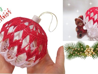 Esferas Navideñas_Tejidos a Crochet_ Adornos para Decoración de Navidad????