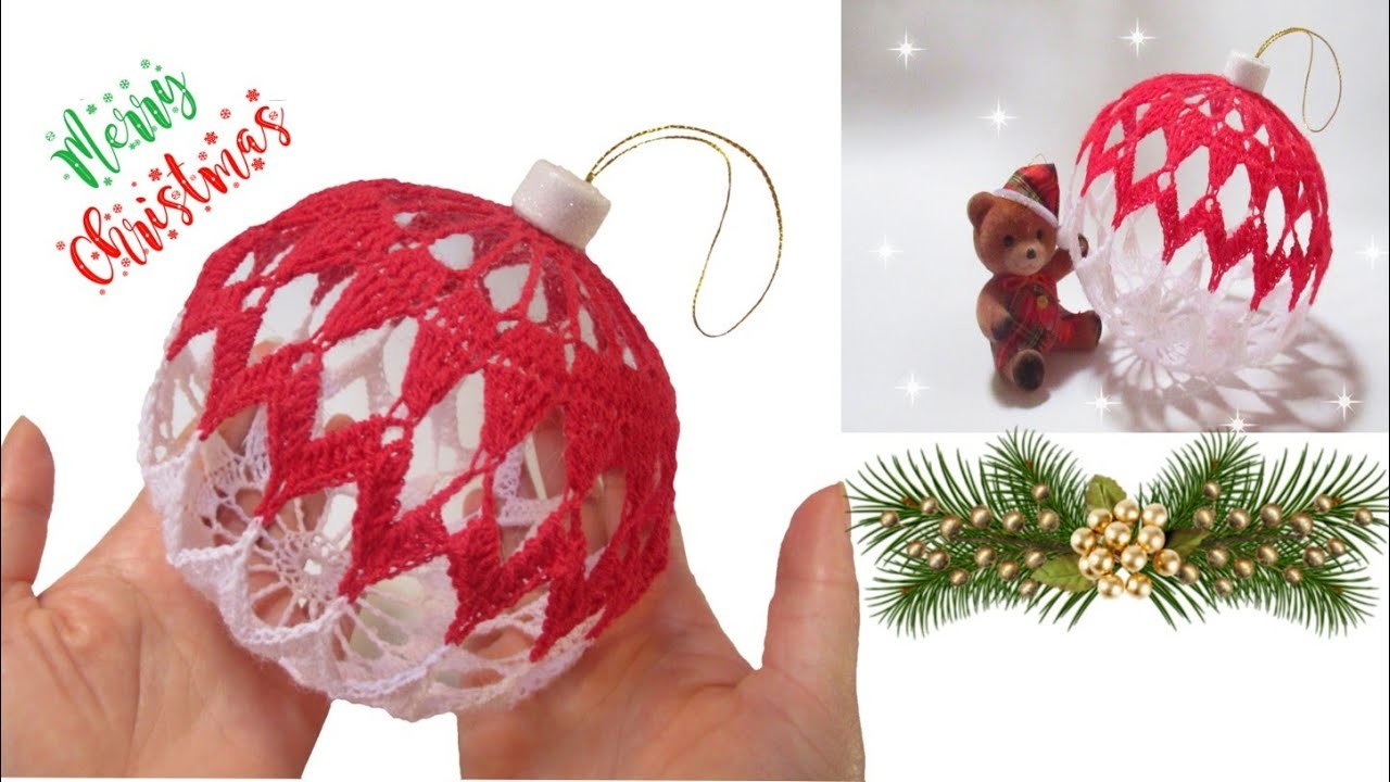 Esferas Navideñas_Tejidos a Crochet_ Adornos para Decoración de Navidad????