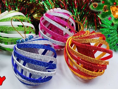 ✨ Esferas Navideñas | Decoraciones para el árbol de navidad con FOAMI |  MANUALIDADES PARA NAVIDAD ✨
