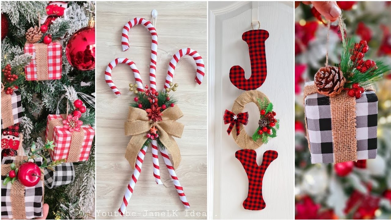 Fáciles y Hermosas Manualidades Navideñas Para Tu Puerta - Ideias de Decoração De Natal - #Navidad