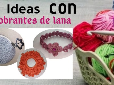 IDEAS MUY FACILES CON RESTOS DE LANA. sobrante de lana ideas