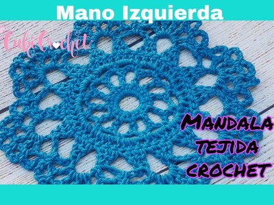 Mano Izquierda. Cómo tejer a Crochet MANDALA. Mod.4 Left Handed