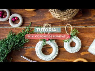 TUTORIAL | Mini corona de Navidad a ganchillo en 5 minutos