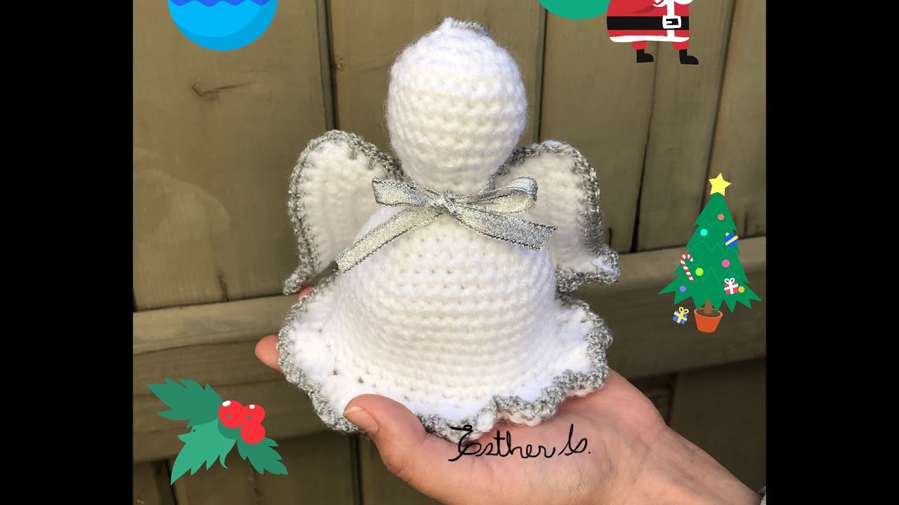 Angel tejido a crochet paso a paso # adornos navideños
