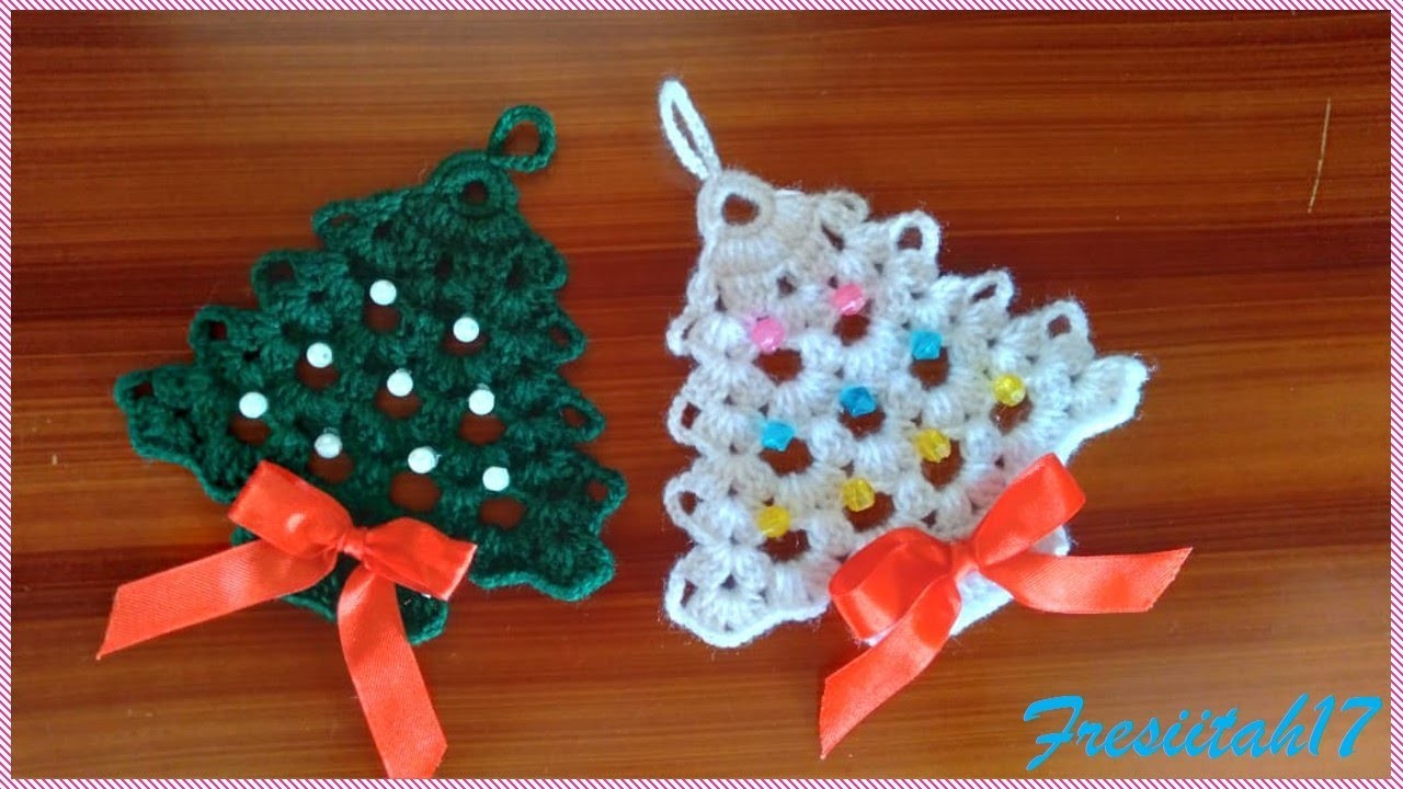 Árbol de Navidad tejido a crochet paso a paso (medida aproximada 12 cm de alto)