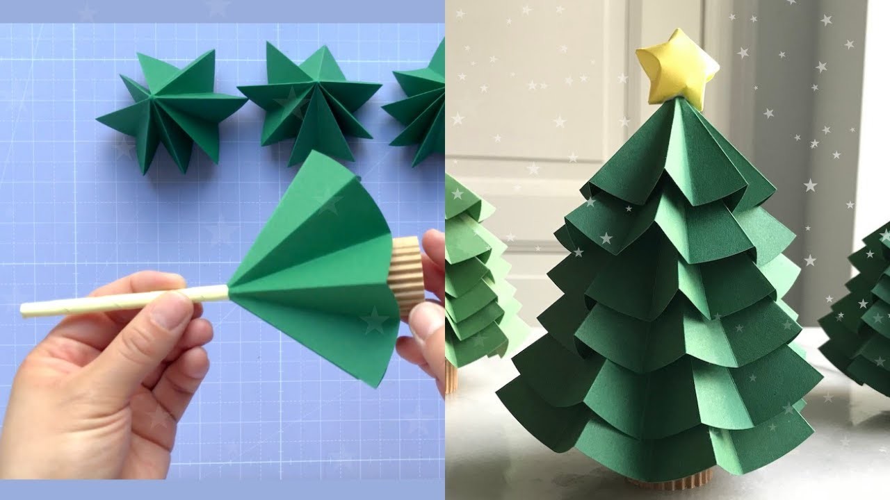 Arbolito de navidad de papel I DIY Christmas Tree ????⭐