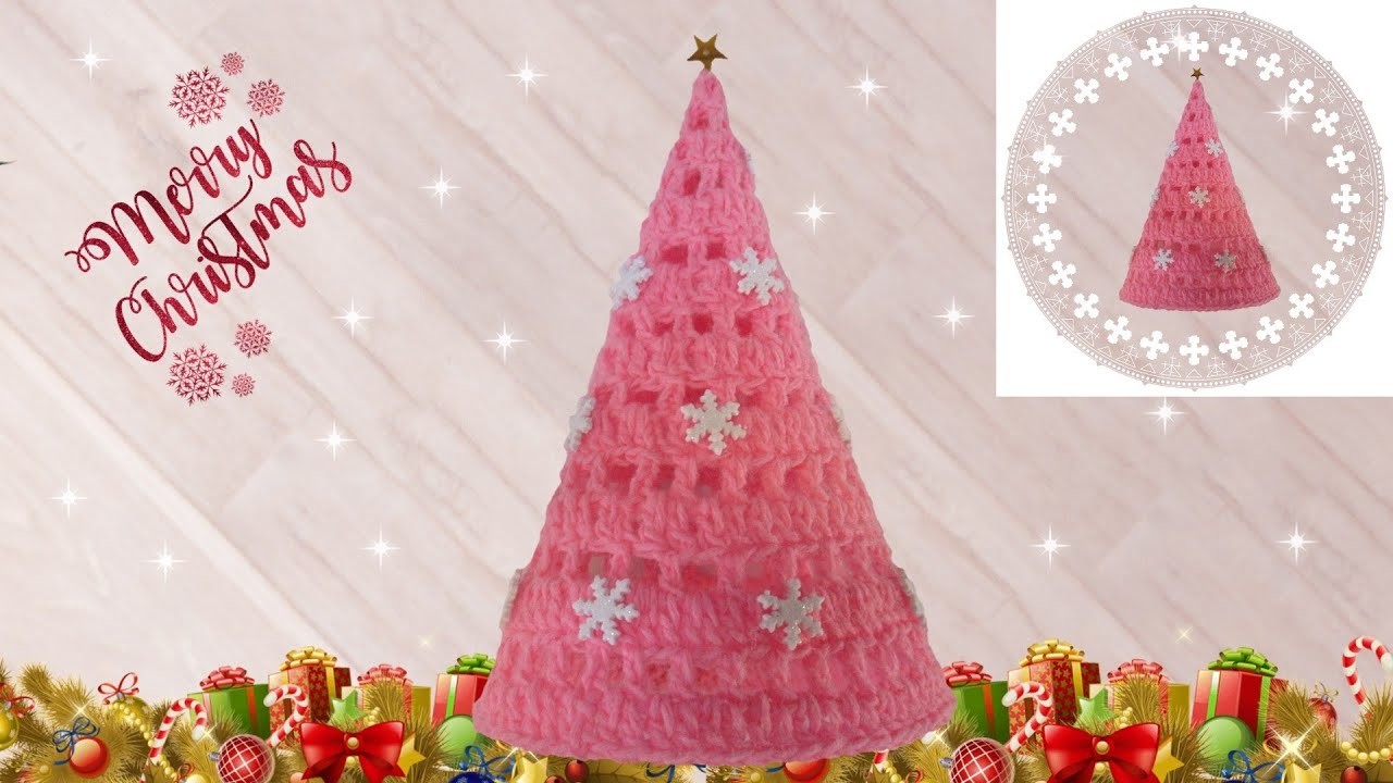 Arbolito de navidad tejido a crochet ( PASO A PASO)Crochet Christmas tree????????????