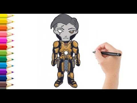 Como Dibujar a Mida Rex de Fortnite. How to Draw Mida Rex from Fortnite