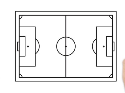 Cómo dibujar un campo de fútbol