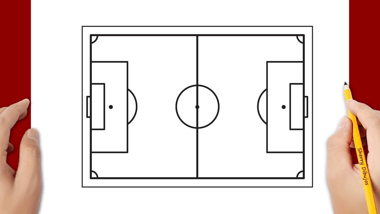 Cómo dibujar un campo de fútbol