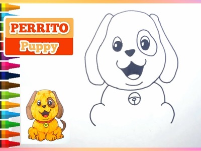 Como dibujar un PERRO paso a paso | Dibujo de Perrito | How to draw a PUPPY step by step | Draw DOG