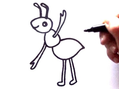 Cómo dibujar una Hormiga paso a paso y fácil | Dibujo de Hormiga