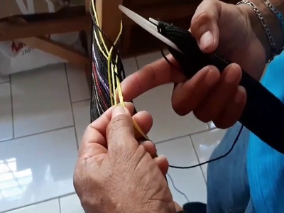 Como hacer el tejido de flecha en una hamaca