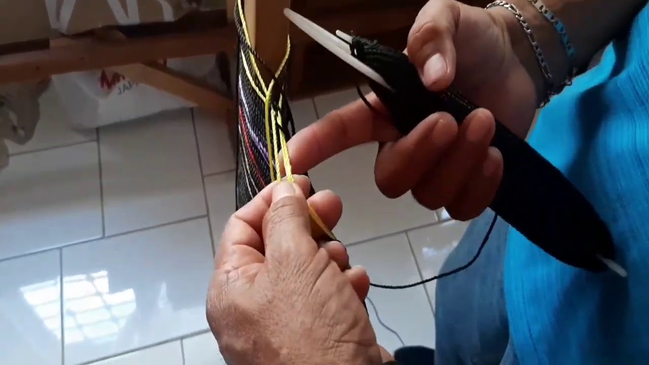 Como hacer el tejido de flecha en una hamaca