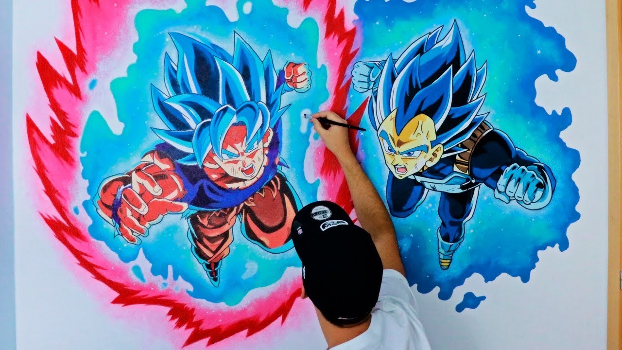 Cómo hacer un mural ÉPICO en la pared de tu casa ????| Dragon Ball Super | ArteMaster