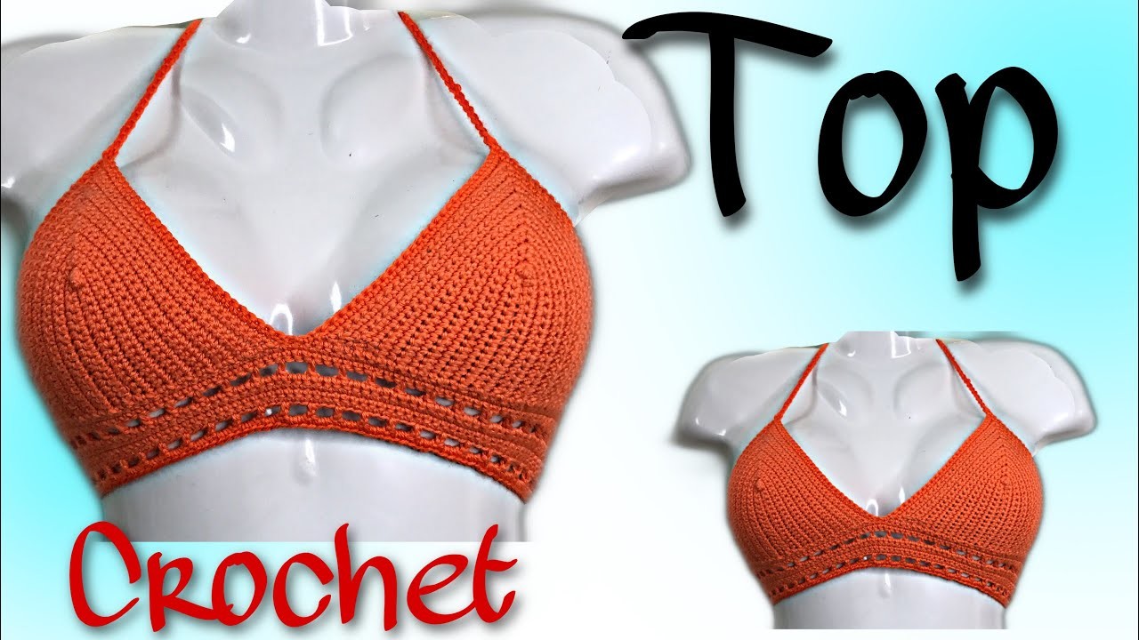 Crop Top a crochet paso a paso | Fácil y Rápido, tallas Small, Medium y Large Pattern & Tutorial DIY