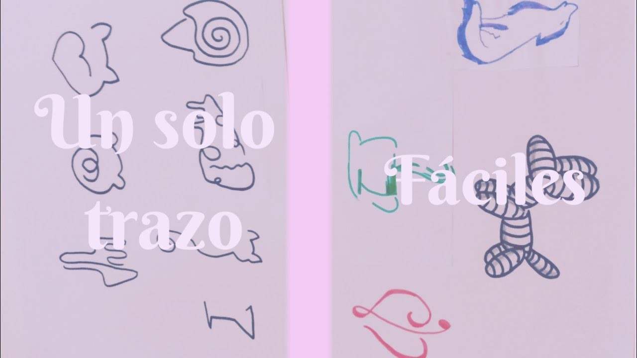 ♡Dibujos de un solo trazo y faciles♡