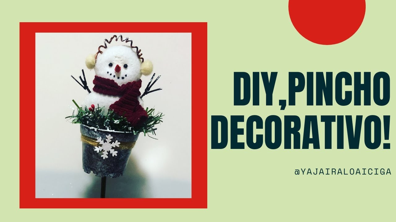 DIY ,pinchó decorativo.