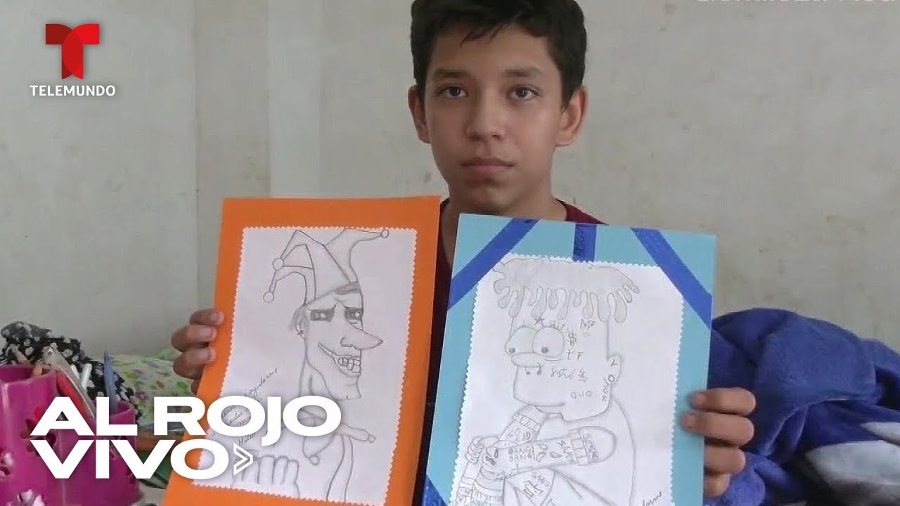 Niño vende sus dibujos en redes sociales para pagar una cirugía de su mamá