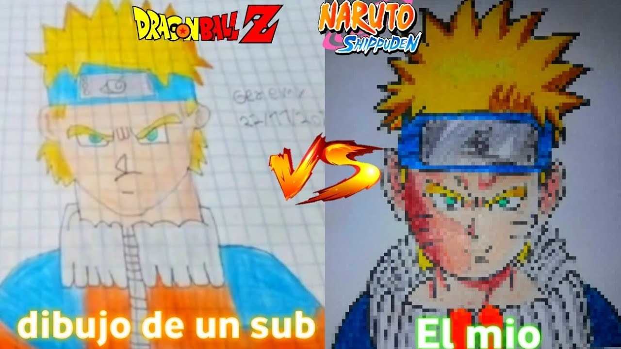 ????REDIBUJANDO✍ EL DIBUJO DE UN SUB A MI ESTILO????| ????FAN ART DE NARUTO????| ????FUSION DE NARUTO Y GOKU????