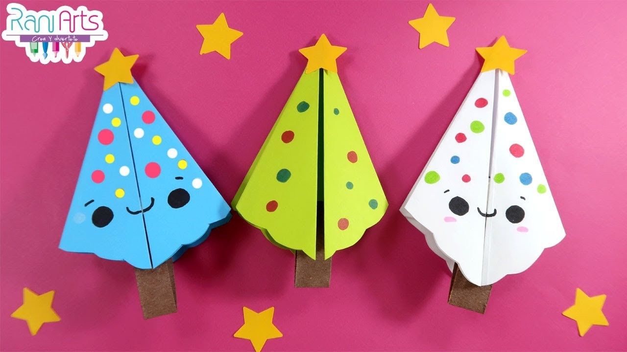 TARJETAS ARBOL NAVIDEÑO - Fácil - DIY - EASY CHRISTMAS TREE CARDS