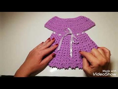 Vestido Niña Tejido a Crochet - La Falda #Paso a Paso#Tutorial