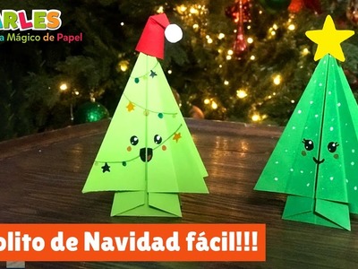 Árbol de Navidad super fácil!!!. Christmas Tree Kawaii Origami