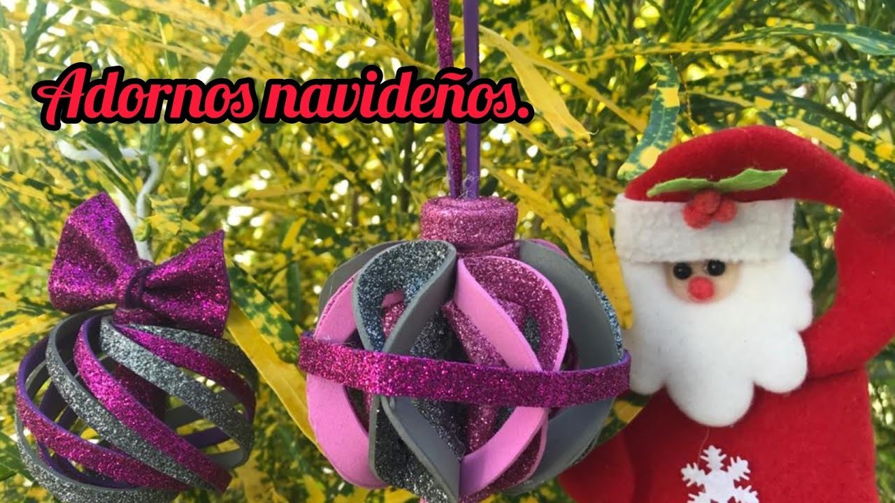 Christmas decorations with foami step by step 2020. manualidades para navidad