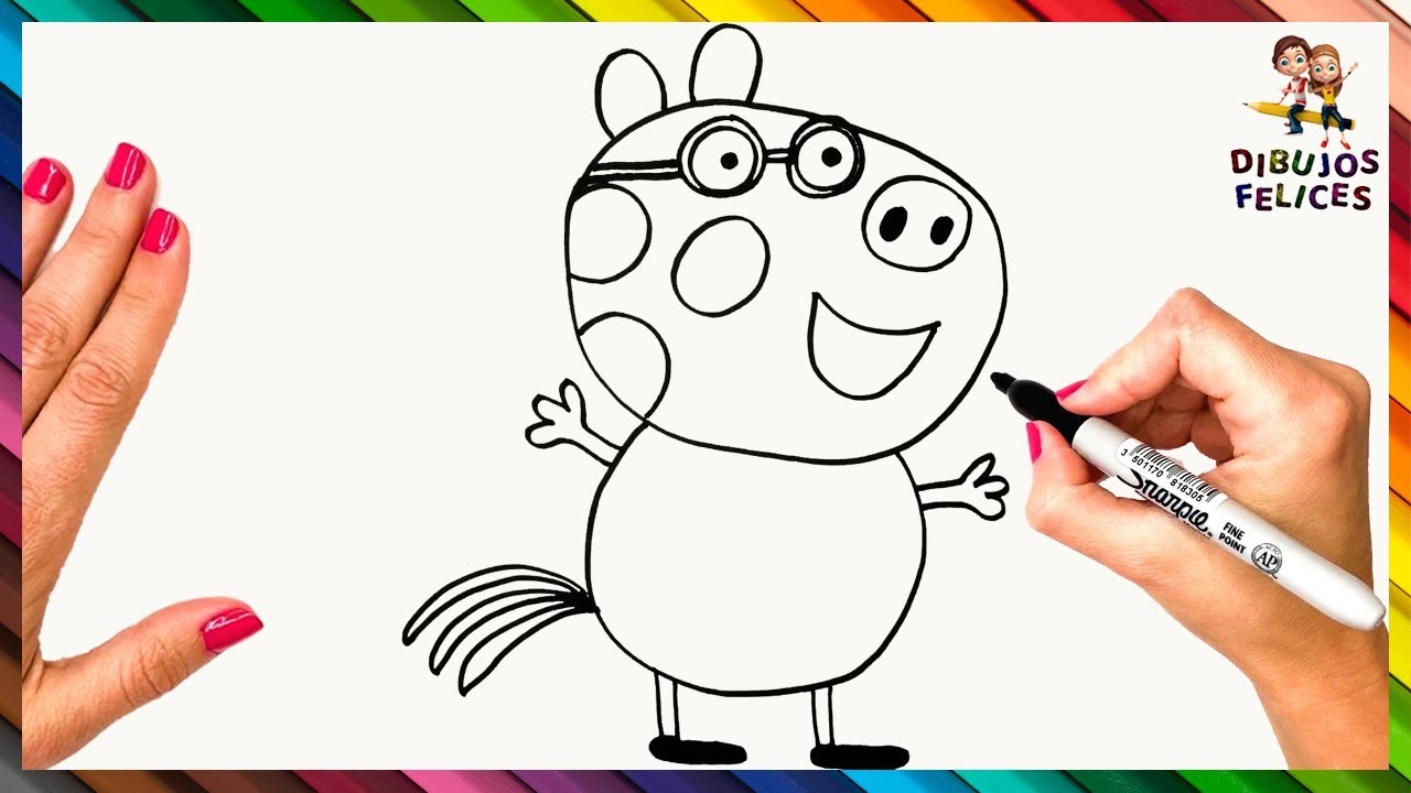 Cómo Dibujar A Pedro Pony De Peppa Pig ???? ???? Dibujos Para Niños