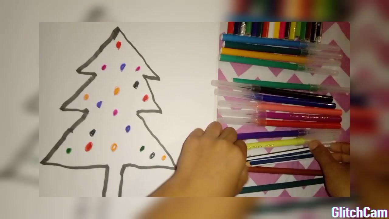 Cómo dibujar un arbolito navideño