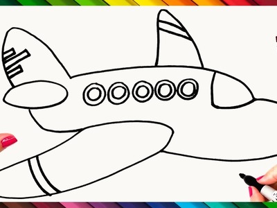 Cómo Dibujar Un Avion Paso A Paso ✈️ Dibujo De Avion