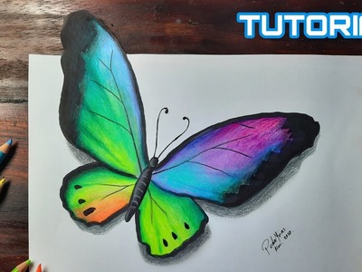 Cómo Dibujar Una Mariposa en 3D