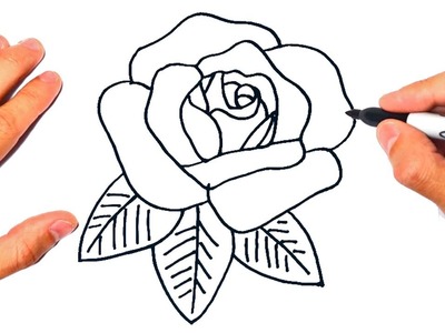 Cómo dibujar una Rosa Paso a Paso
