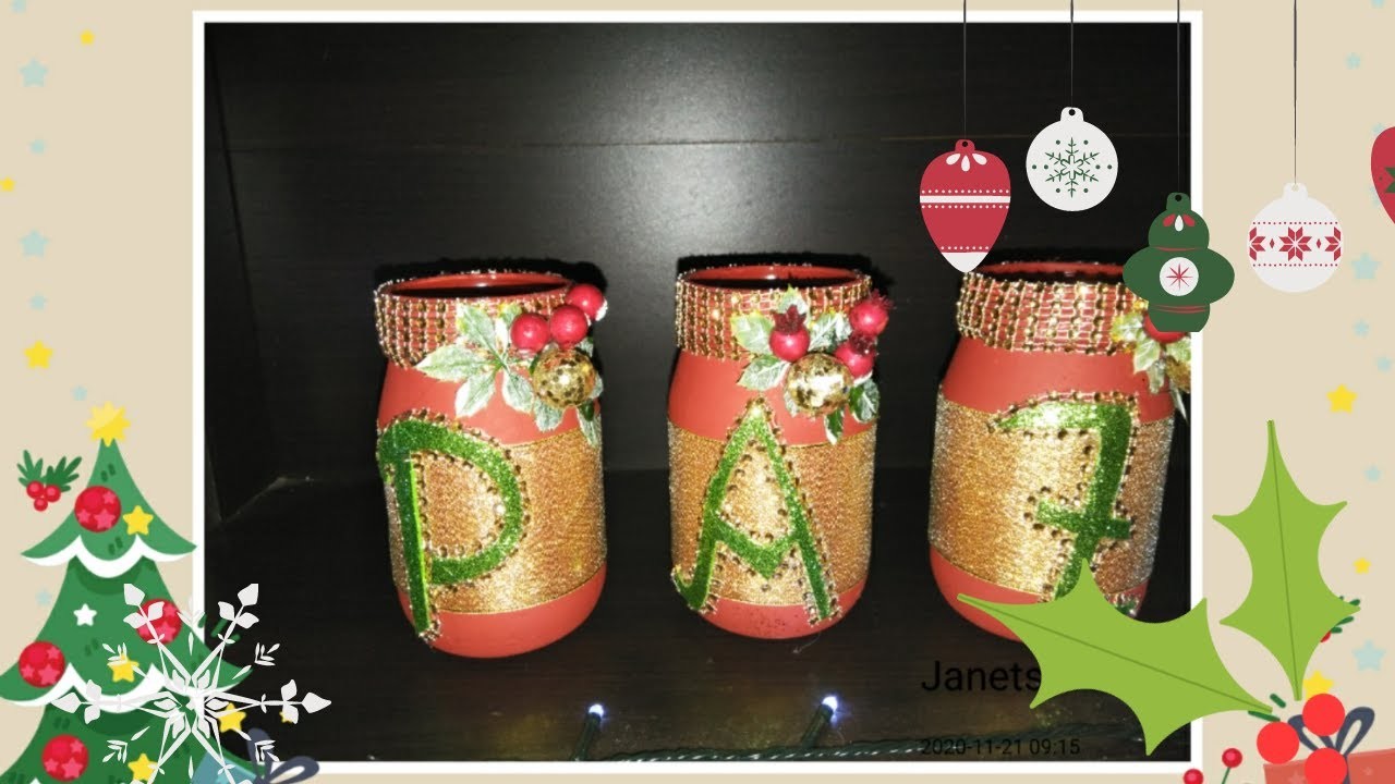#Decoración #diy Ideas navideñas para vender o regalar.Christmas Decoration.adornos navideños.M