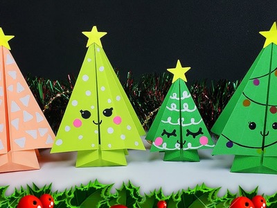 ???? DIY Árbol de Navidad de papel Origami | Christmas Paper Tree | Decoración para Navidad ????