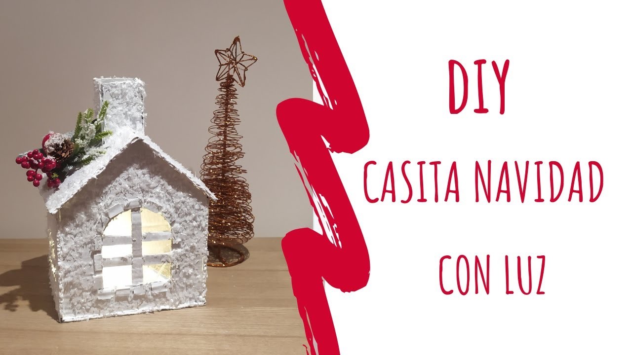 DIY Casita Navidad con luz 2020