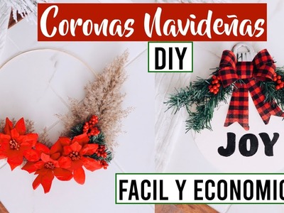 DIY CORONAS NAVIDEÑAS | MANUALIDADES NAVIDEÑAS BONITAS Y ECONOMICAS 2020