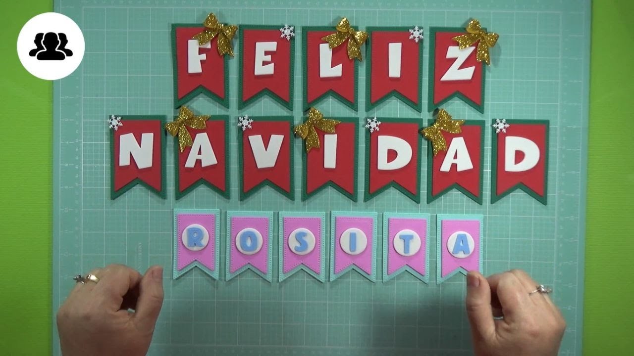 Letrero, Banner Feliz Navidad en Foami, Goma Eva, Microporoso (Handmade Craft)❤️