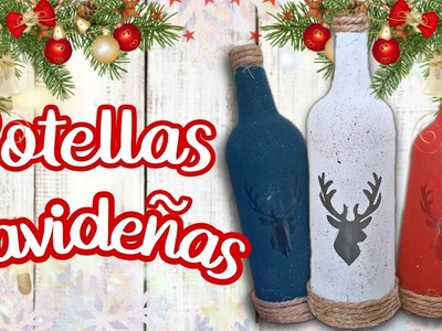 Manualidades Navideñas con Frascos de Vidrio. Christmas DIY 2021 | Marialis ❤