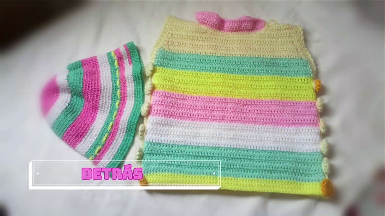 ABRIGO y GORRITO PARA NIÑA