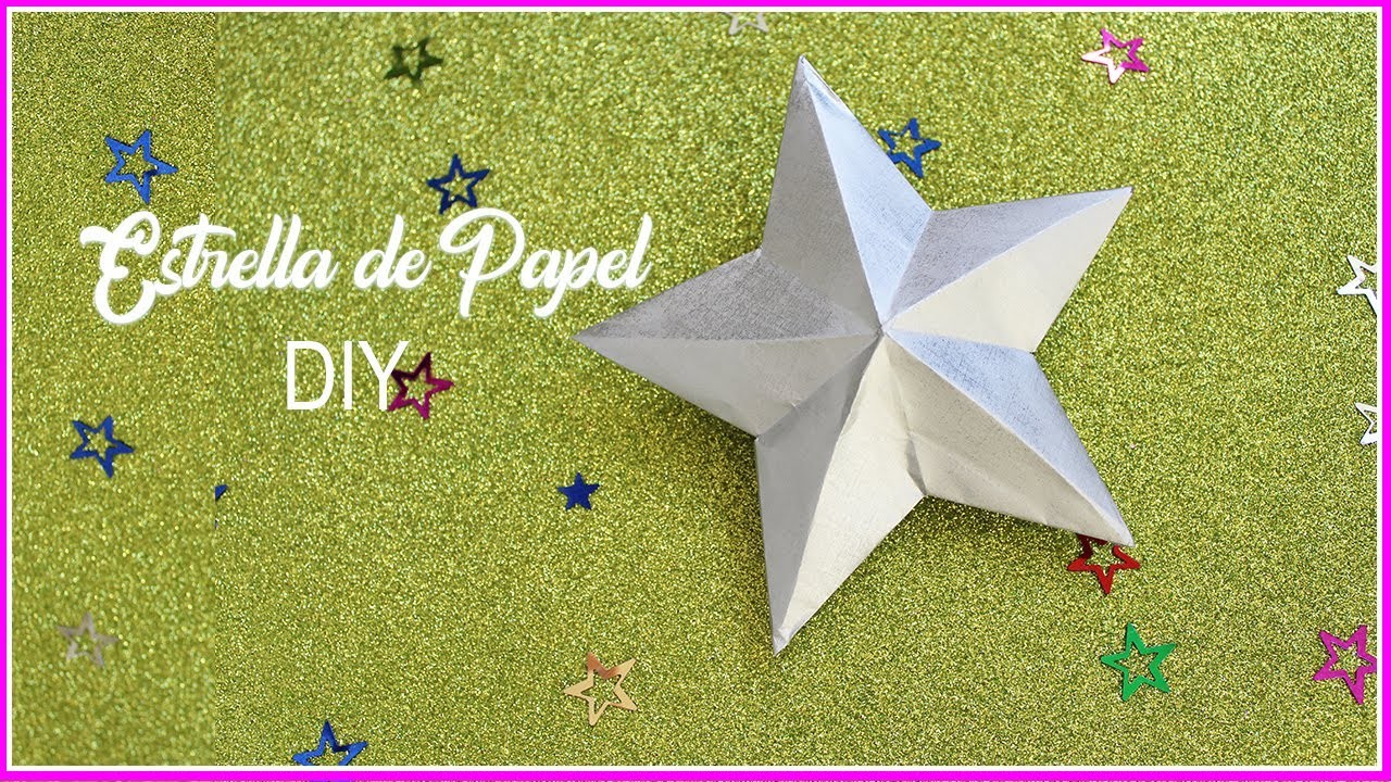 Cómo Hacer Estrella de Papel.Christmas Ornaments. Paper Flower Star DIY