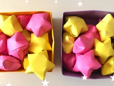 Cómo hacer estrellas de papel infladas (origami) ???? I  Origami Lucky Stars ????