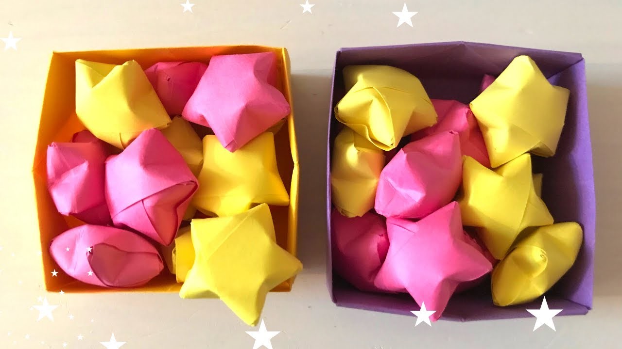 Cómo hacer estrellas de papel infladas (origami) ???? I  Origami Lucky Stars ????