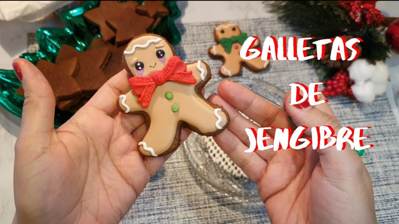 Galletas de Jengibre|galletas de jengibre para decorar|galletas navideñas|carocutecreations